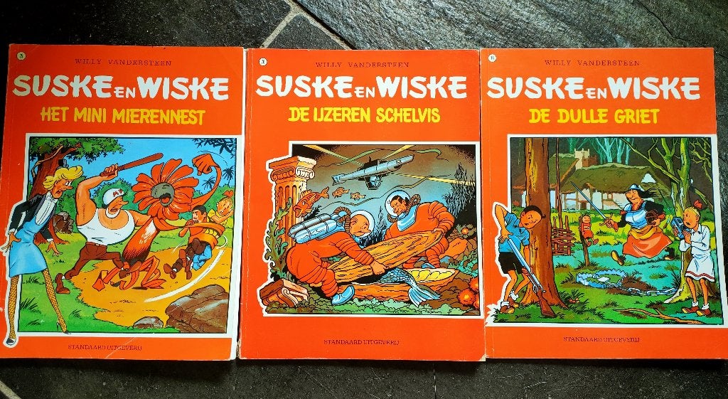 Suske en Wiske stripboeken. Vakantie. Prijs pst: 1 euro, Gelezen, Willy Vandersteen, Europa, Ophalen of Verzenden