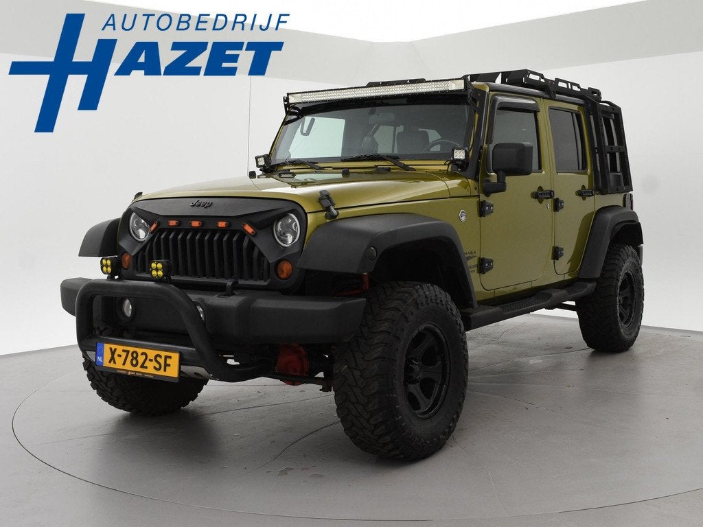 Jeep Wrangler 3.8 LPG 5-DRS AUT. + ROOFRACK | LED BALK | BUL, Stof, Gebruikt, Cabriolet, Bedrijf
