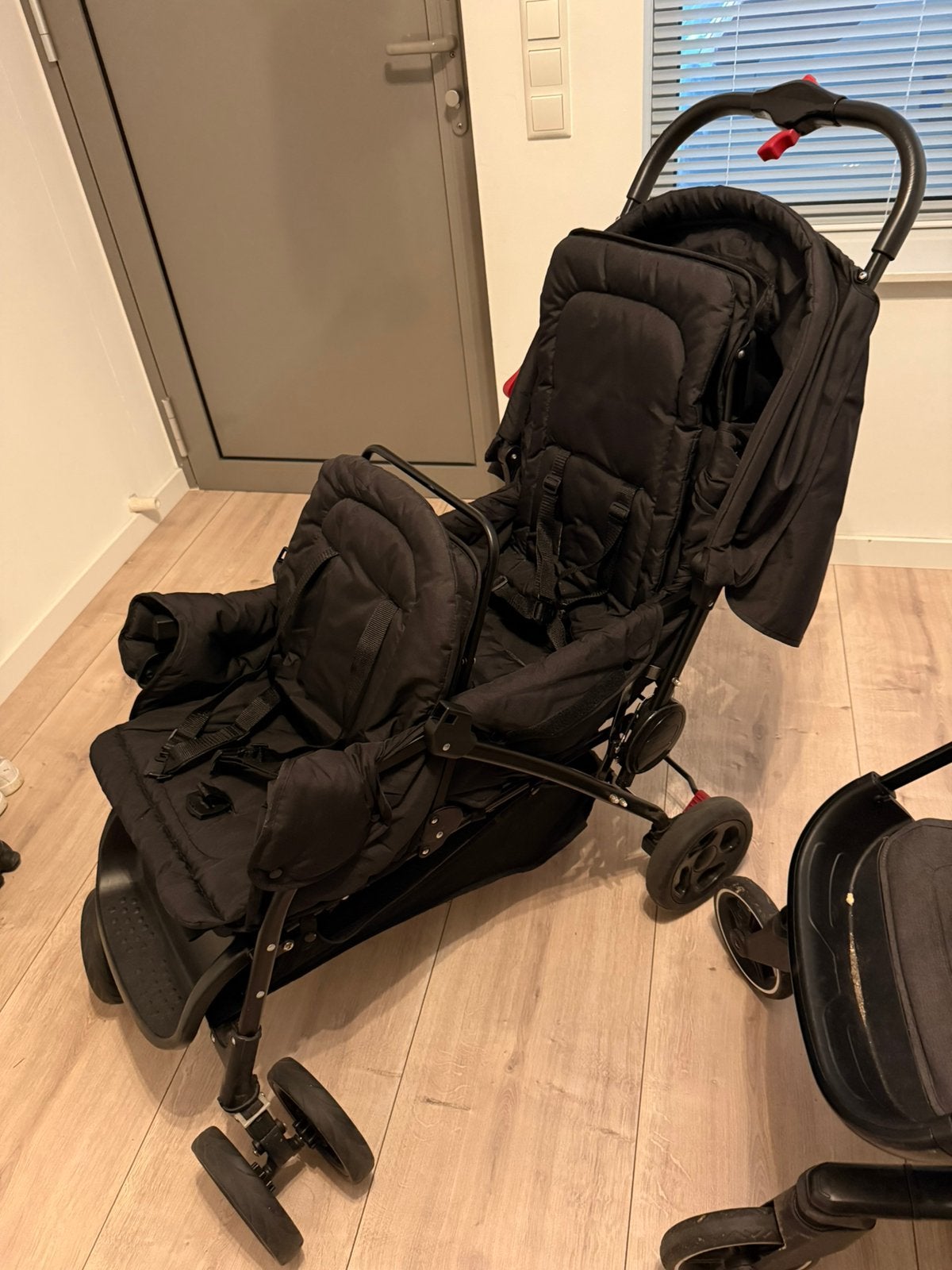 Dubbele kinderwagen 2 persoons, Kinderen en Baby's, Ophalen, Zo goed als nieuw