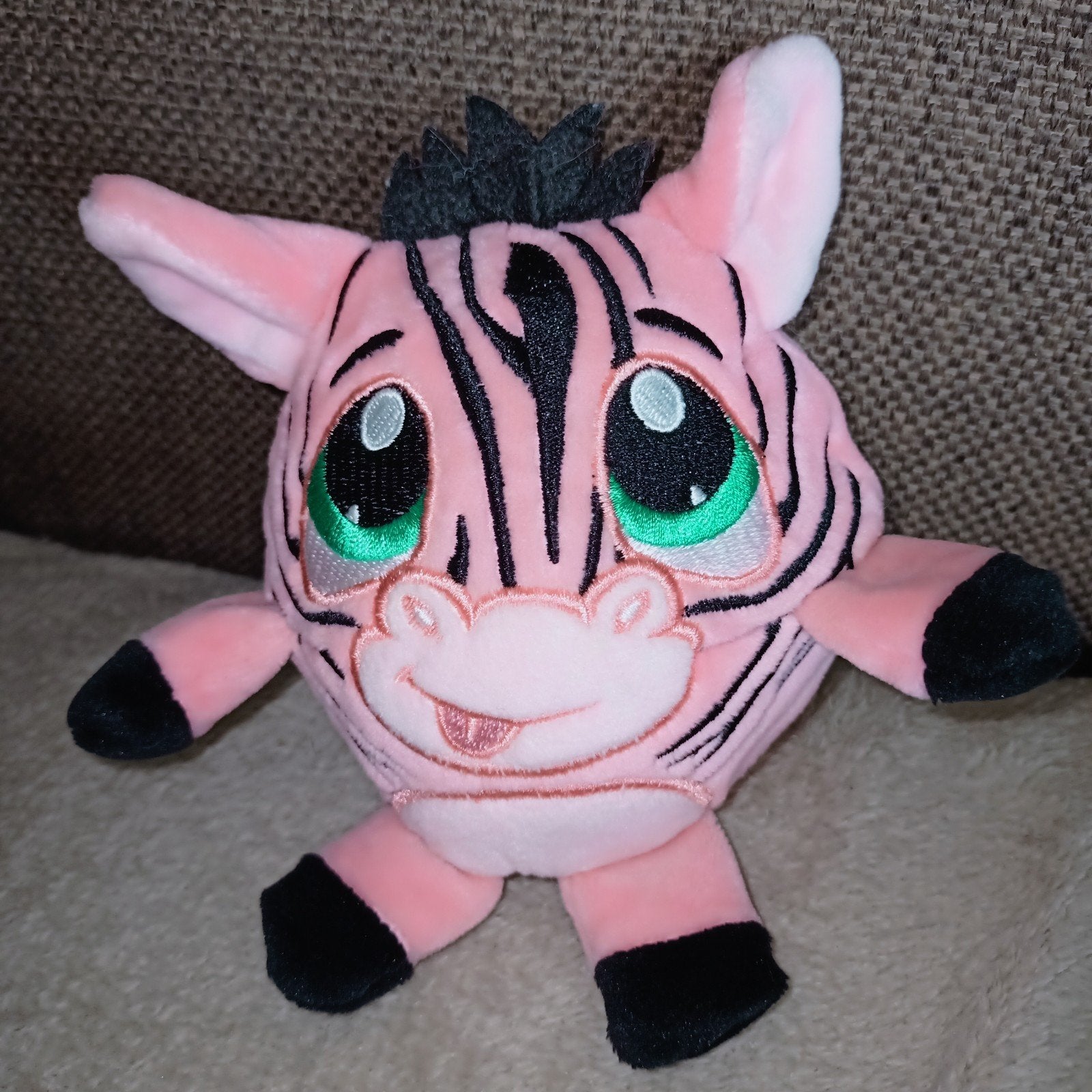 Crunchimals roze zebra, 2018, jay play., Overige merken, Met geluid, Overige typen, Ophalen of Verzenden