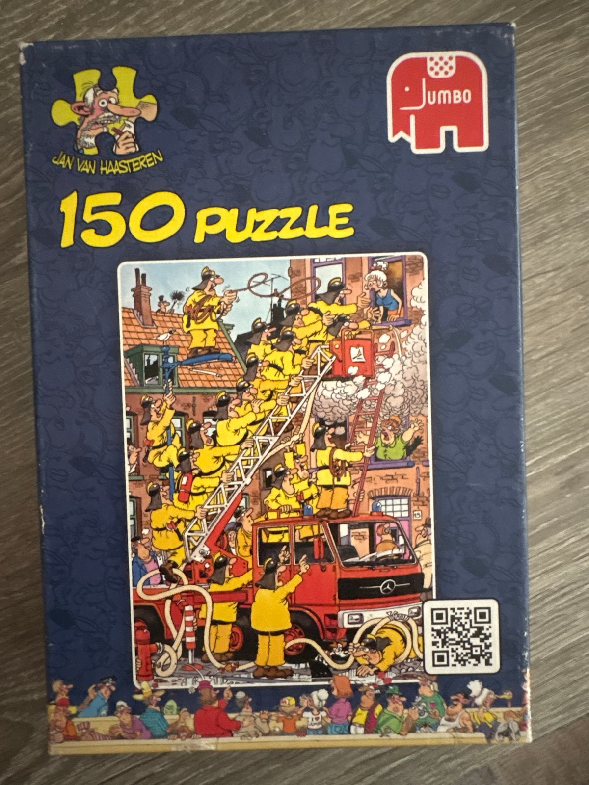 Jan van Haasteren 150 stukjes puzzel Brandweer, Ophalen of Verzenden, Minder dan 500 stukjes, Gebruikt, Legpuzzel