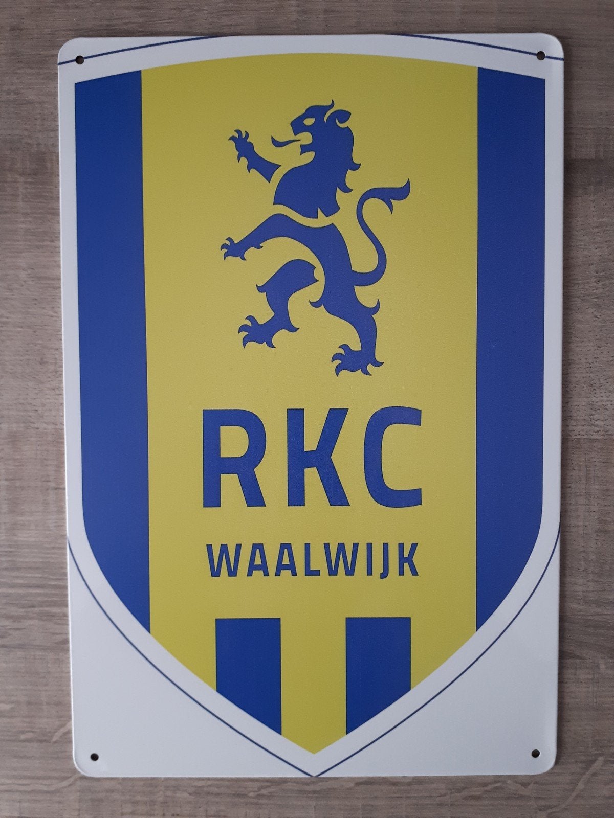 RKC Waalwijk 20x30 cm Metalen Reclamebord, Verzenden, Nieuw, Poster, Plaatje of Sticker