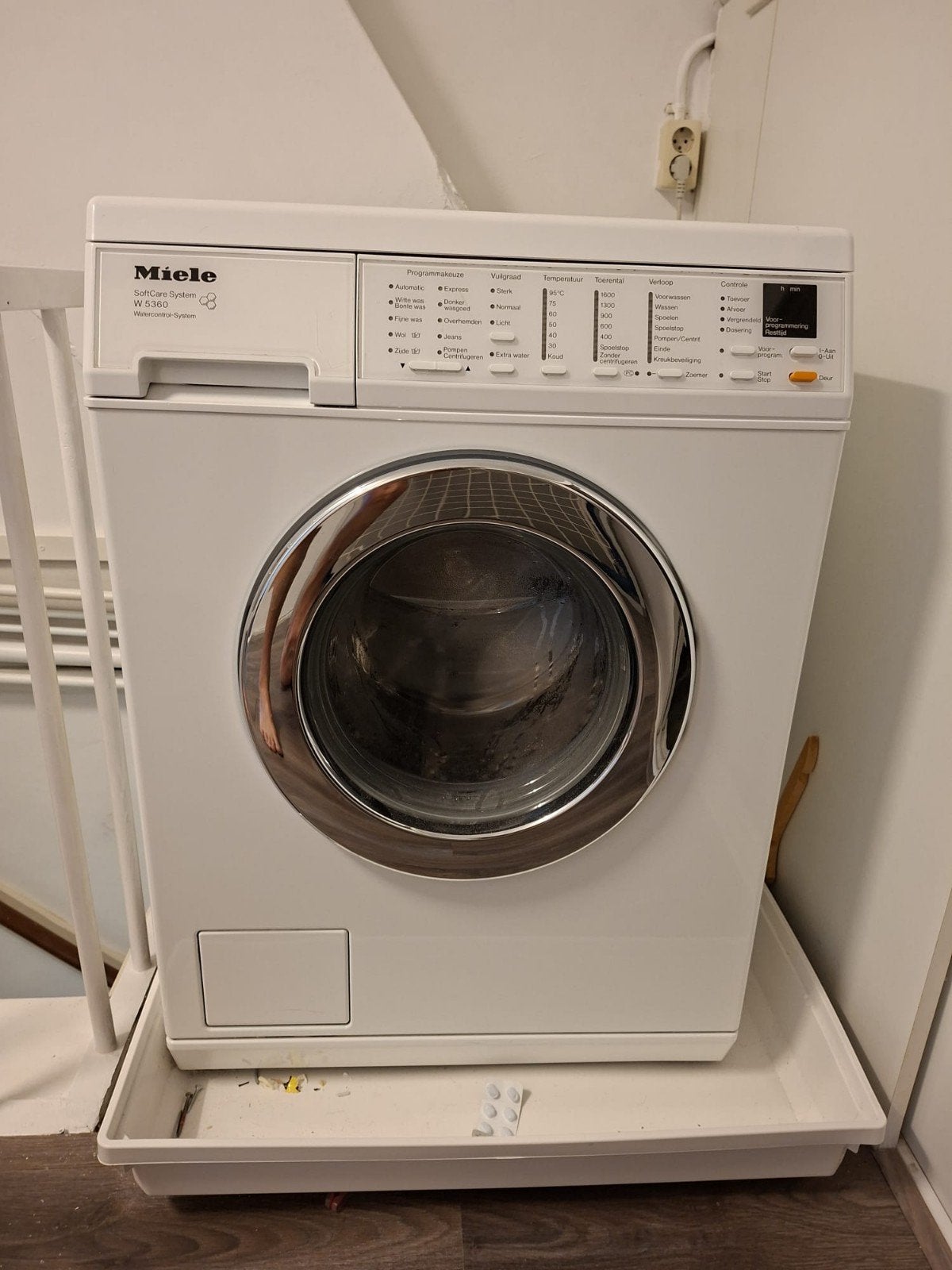 Miele W5360 wasmachine, Witgoed en Apparatuur, Gebruikt, Ophalen of Verzenden, Voorlader, 85 tot 90 cm