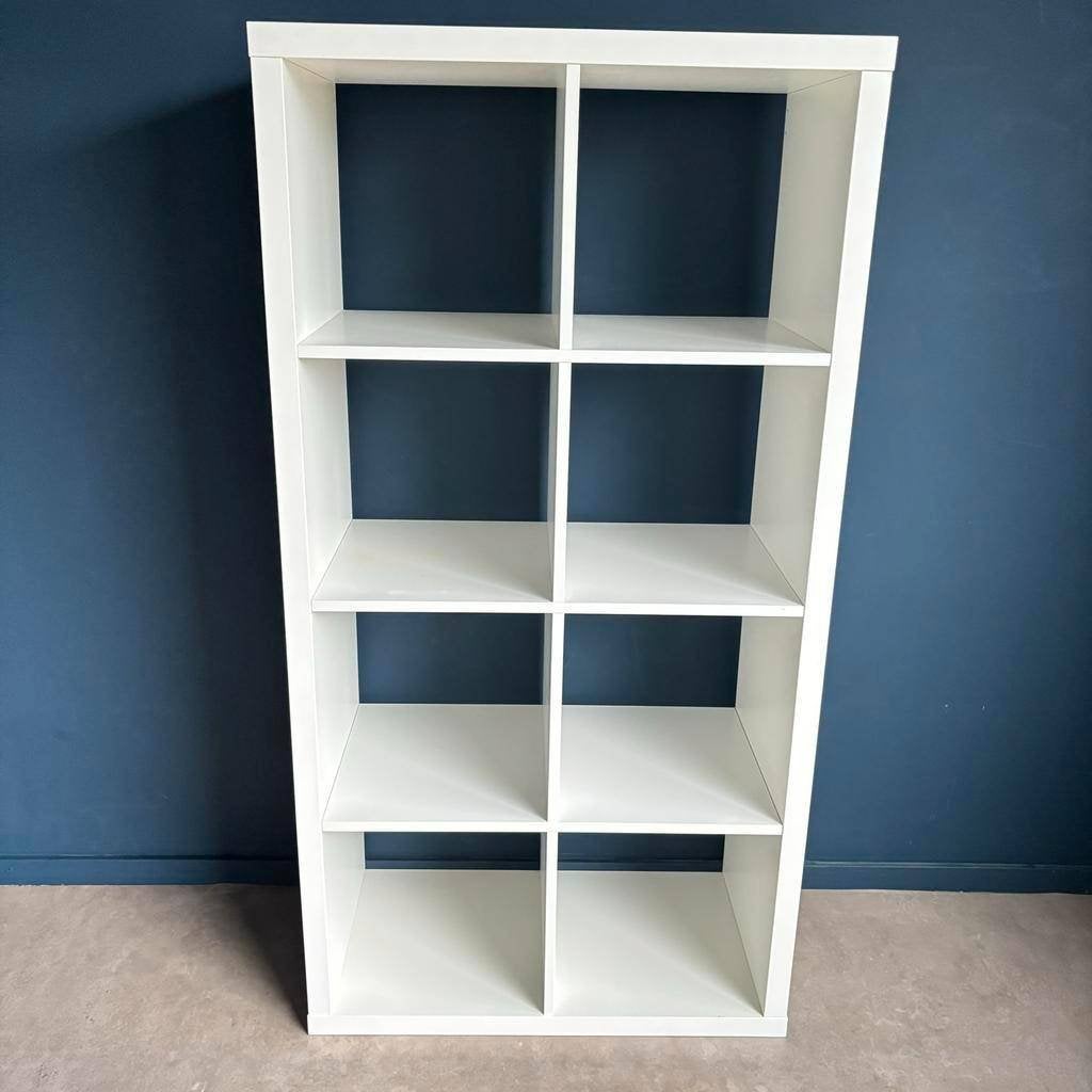 Mooie IKEA Expedit-Kallax witte 8 vakken kast, kan bezorgen!, Ophalen, Met plank(en), 100 tot 150 cm, 50 tot 100 cm