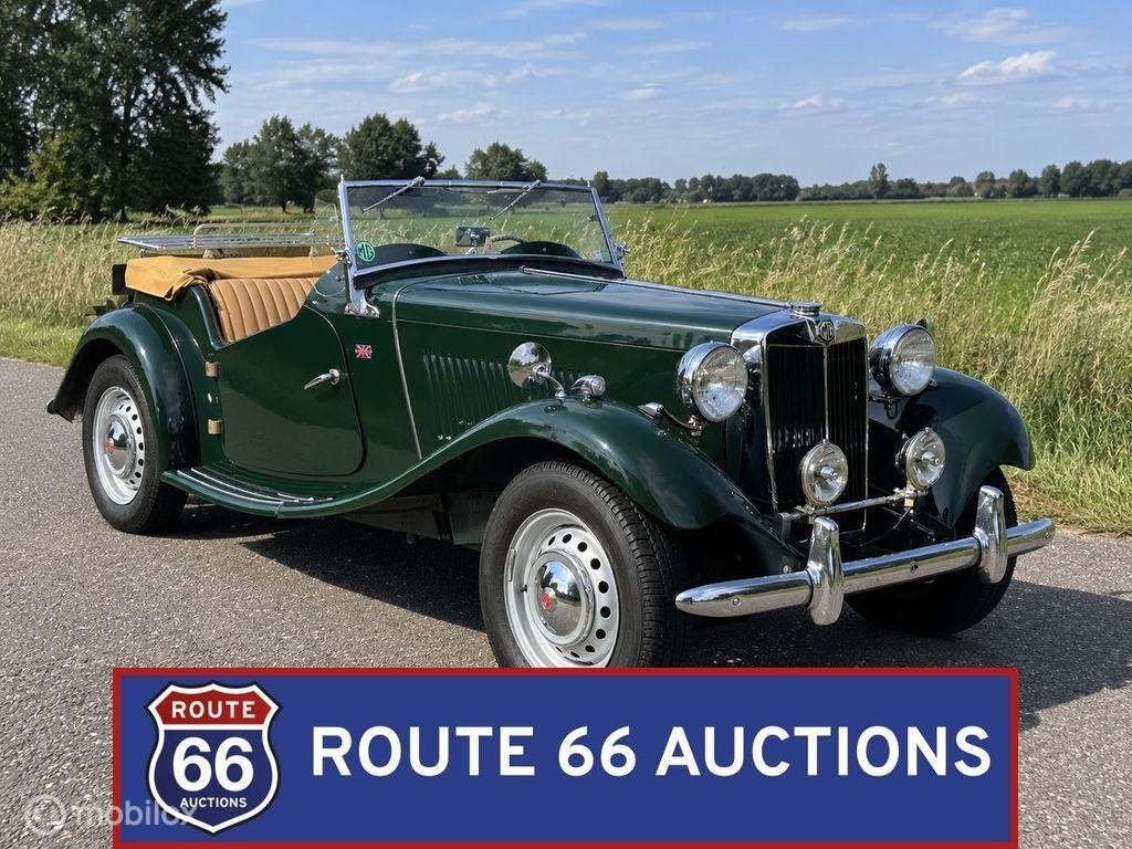 MG TD | 1953 | Route 66 Auctions, Auto's, Overige carrosserieën, Zwart, Bedrijf, Handgeschakeld