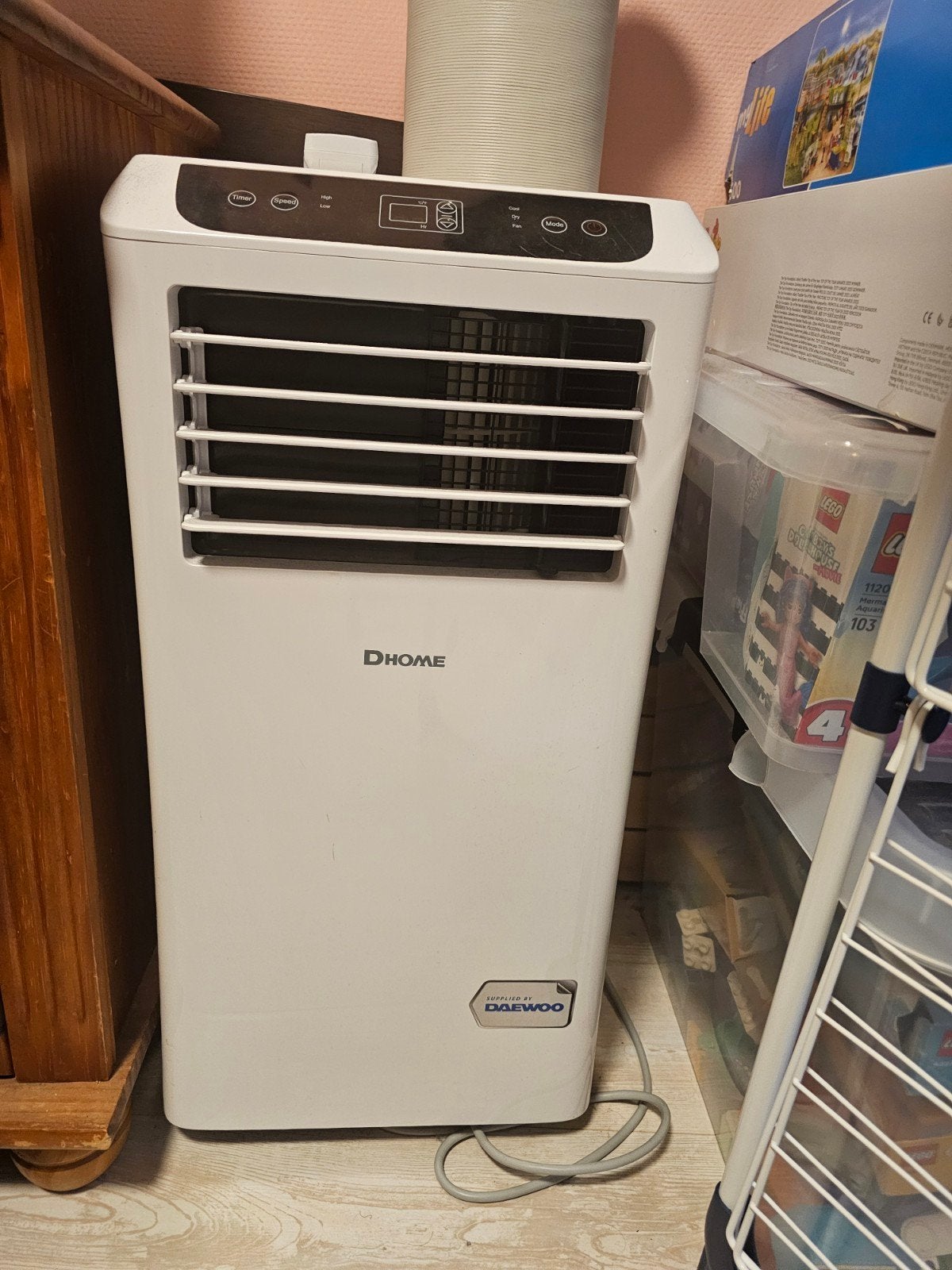 Dhome Mobiele Airco., Ophalen, Minder dan 60 m³, Ventileren, 3 snelheden of meer