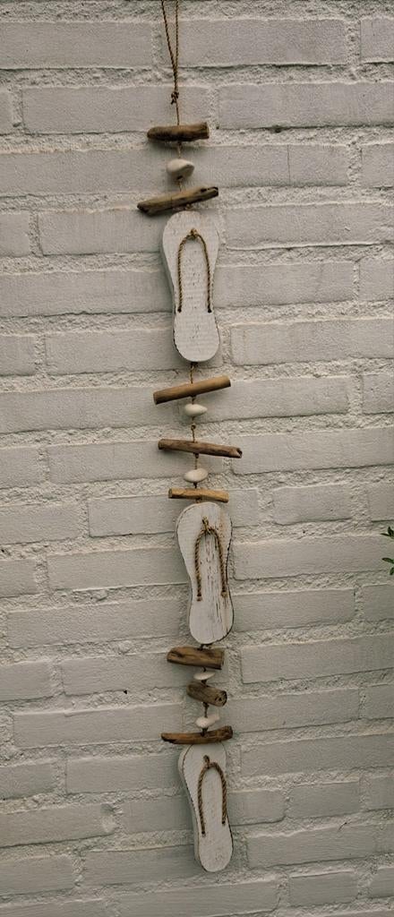 Zomer vibes slipper driftwood hanger, Verzenden
