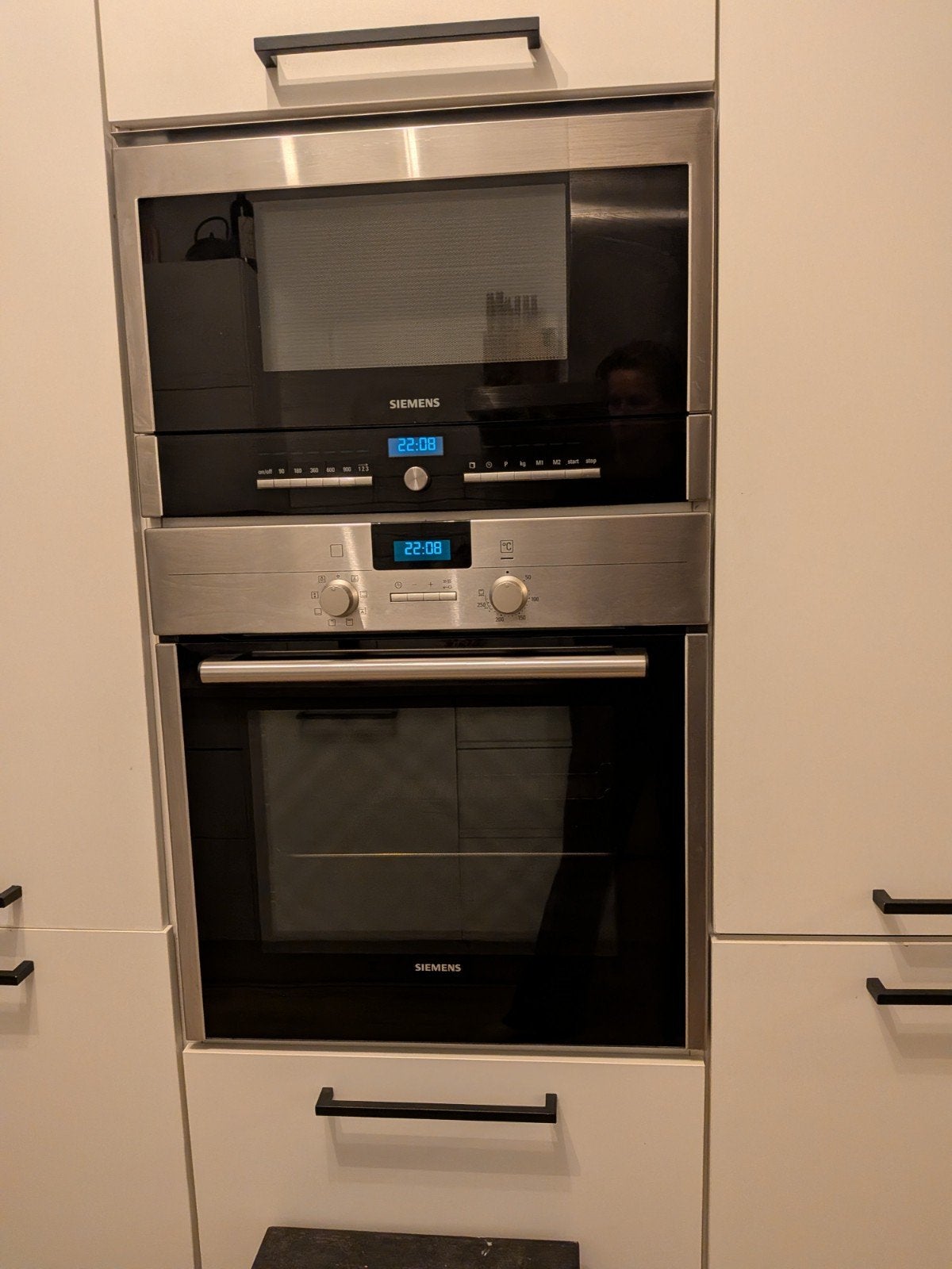 Siemens Inbouw Magnetron en Oven Set, Witgoed en Apparatuur, Ophalen, 45 tot 50 cm, Gebruikt, Siemens