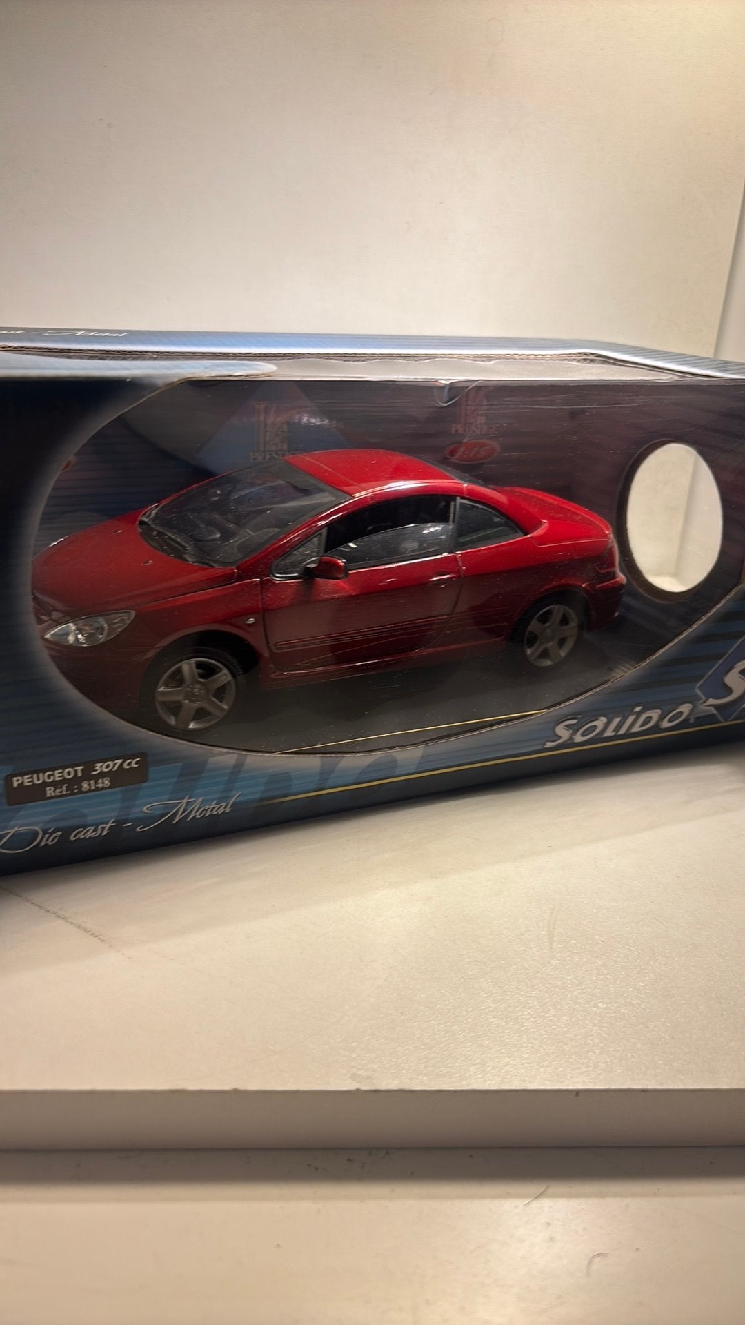Peugeot 307 cc solido 1.18, Hobby en Vrije tijd, Solido, Ophalen of Verzenden, A, A
