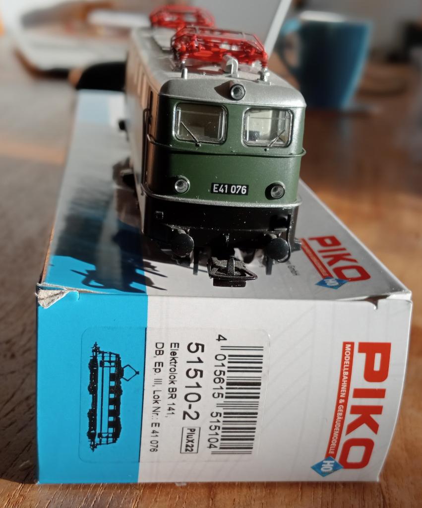PIKO-EXPERT 51510 H0 E-Lok E41 DB, Hobby en Vrije tijd, Modeltreinen | H0, Zo goed als nieuw, Analoog, Gelijkstroom, Locomotief