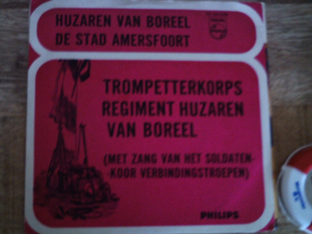 Trompetterkorps Regiment Huzaren van Boreel EP  1a, Wereldmuziek, 7 inch, Ophalen of Verzenden, Zo goed als nieuw