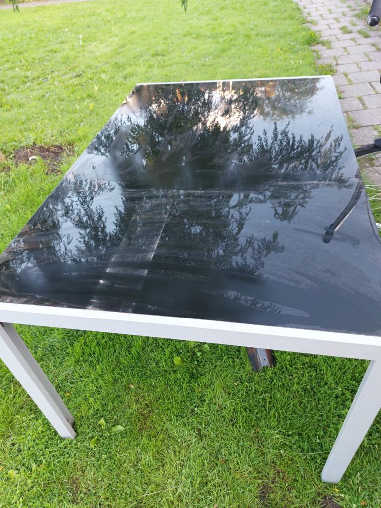 Tuintafel, Tuin en Terras, Ophalen, Gebruikt, Rechthoekig, Aluminium