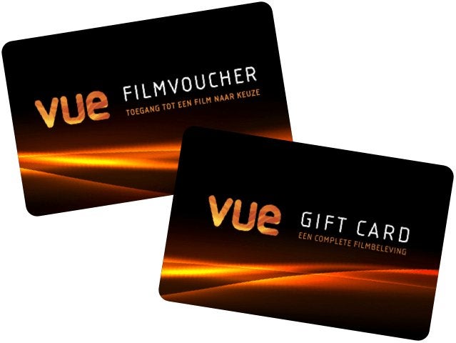 Vue bioscoopvouchers te koop 4x, Drie personen of meer, Cadeaubon