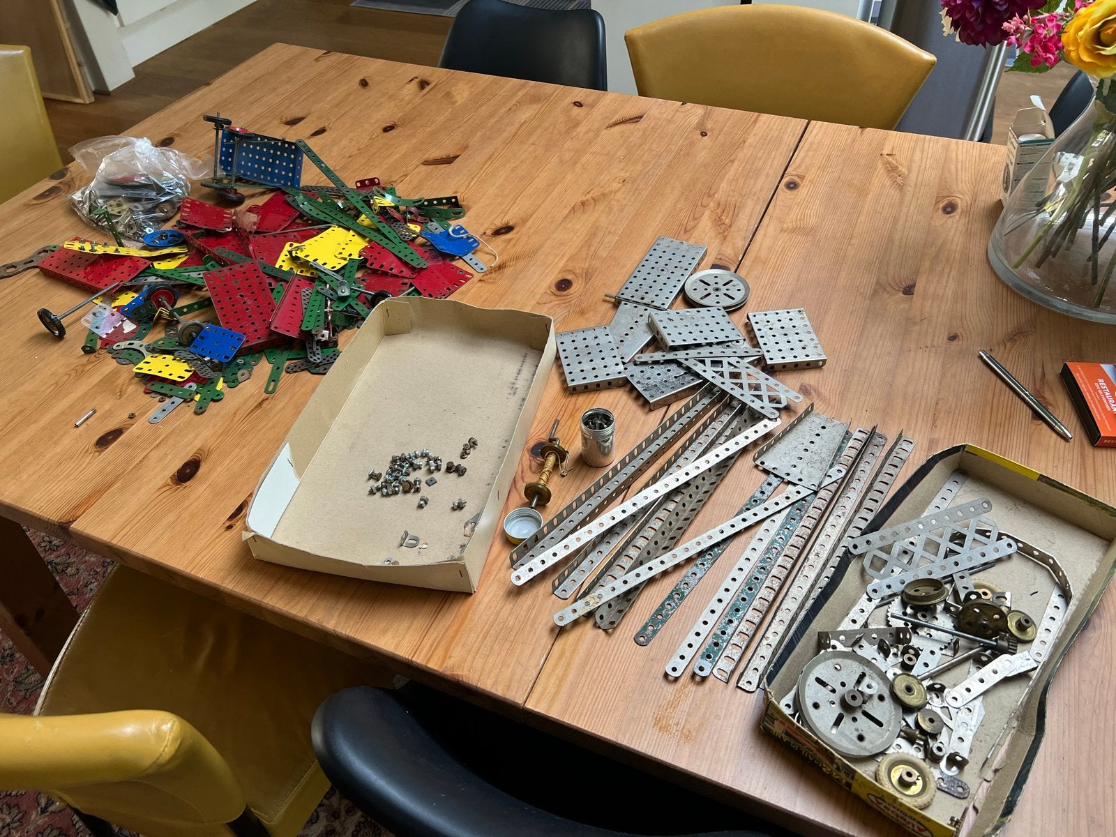 Grote Meccano collectie met handleidingen en onderdelen, Ophalen of Verzenden, Gebruikt