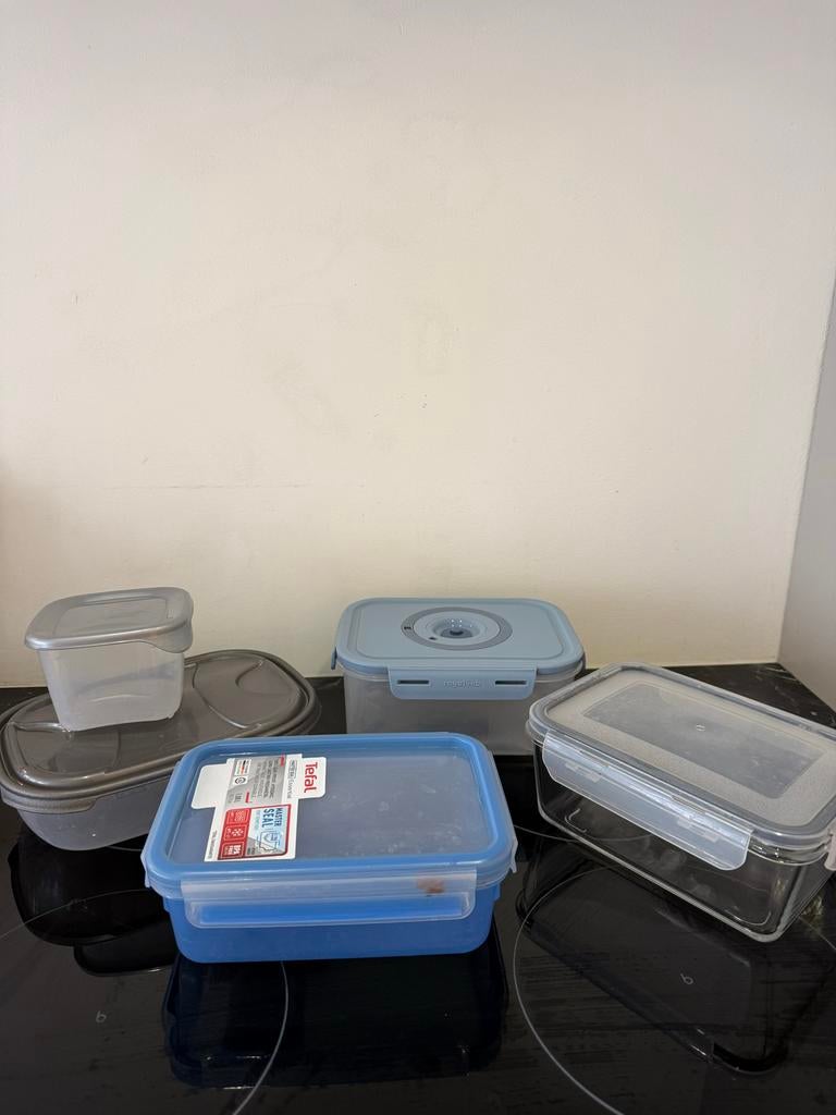 Set van diverse vershoudbakjes (Tefal, LocknLock), Ophalen of Verzenden, Gebruikt