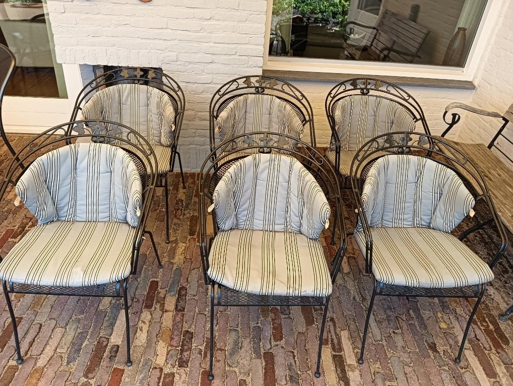 Tuinstoelen Royal Garden Elegance, Tuin en Terras, Tuinstoelen, Ophalen, Gebruikt, Metaal, Stapelbaar
