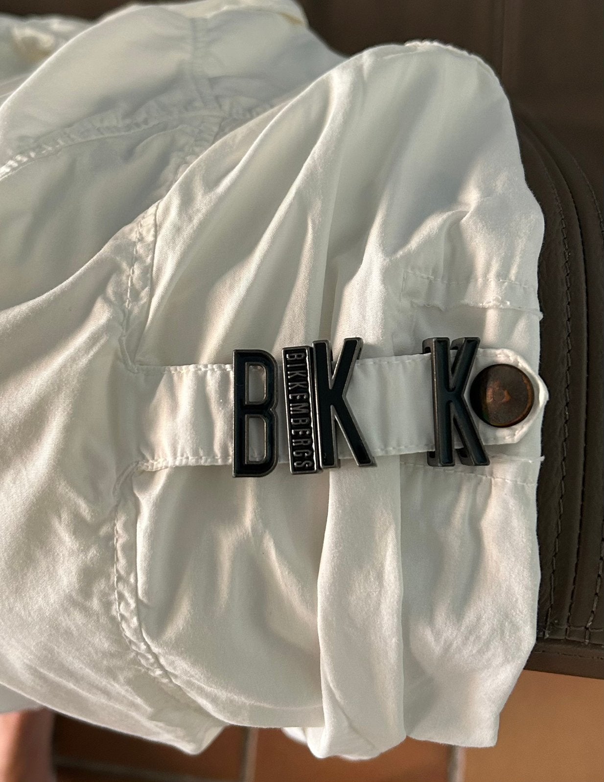 Shirt Bikkembergs - maat L - slim fit, Wit, Ophalen of Verzenden, Zo goed als nieuw, Overige halswijdtes