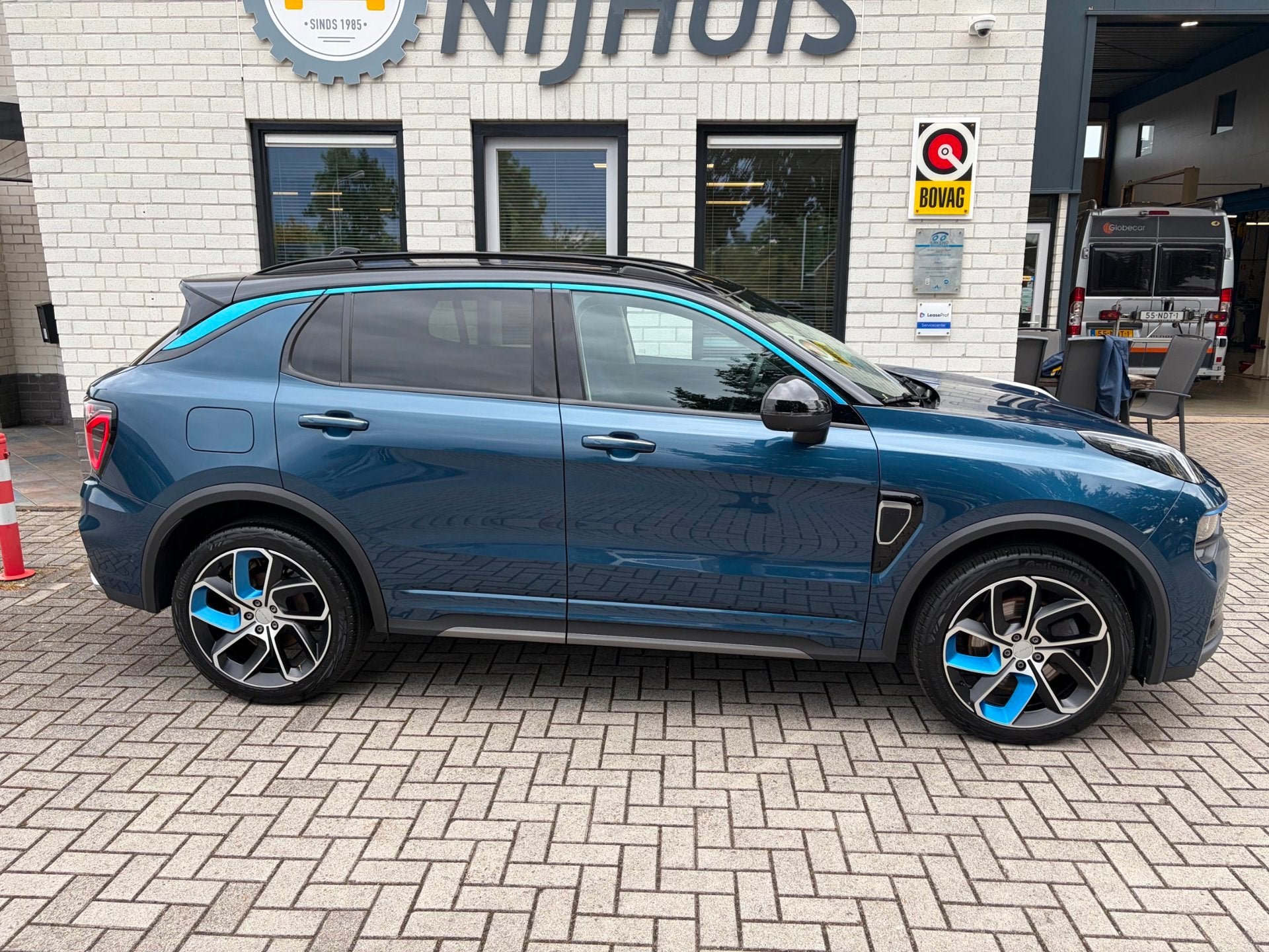 Lynk & Co 01 1.5 / Caplay / Climate Control / Cruise Control, Dealer onderhouden, Stof, Blauw, Plug-in hybride