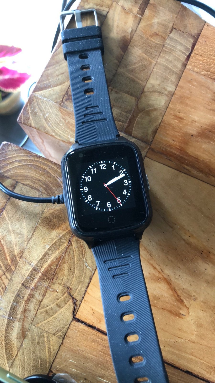 Lifesafe Horloge - Zwart Smartwatch met Oplader, Ophalen of Verzenden, Zo goed als nieuw, Zwart