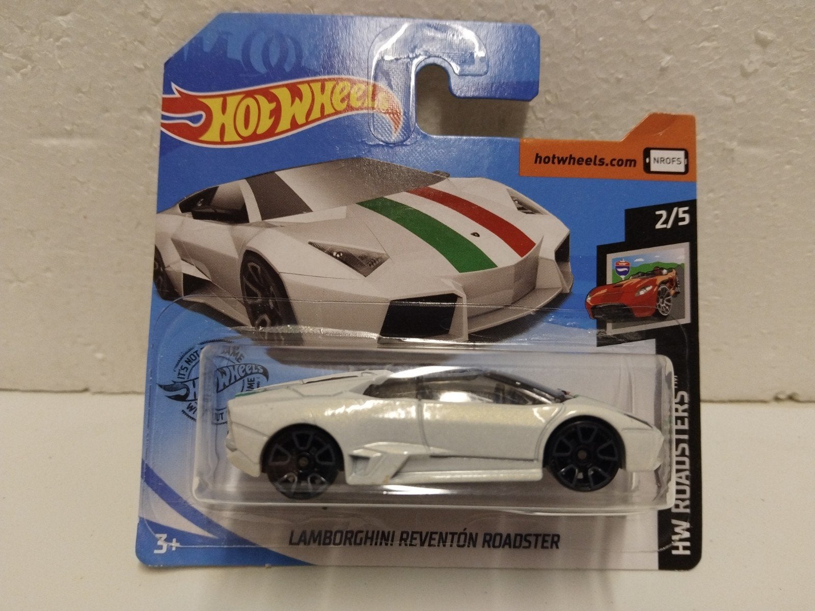 Hot Wheels 1/64  Lamborghini Reventon Roadster Italia 3INCH, Ophalen of Verzenden, Zo goed als nieuw, Auto
