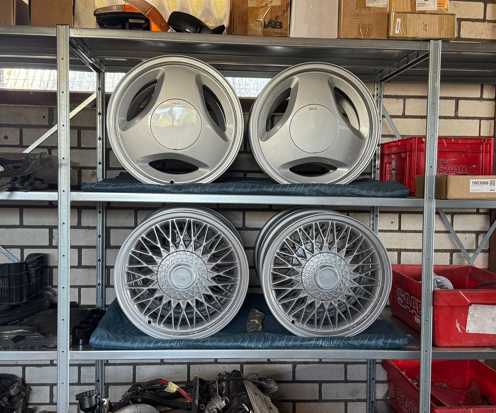 Saab 900/9000 16” velgen, Ophalen, Velg(en), 16 inch, Personenwagen