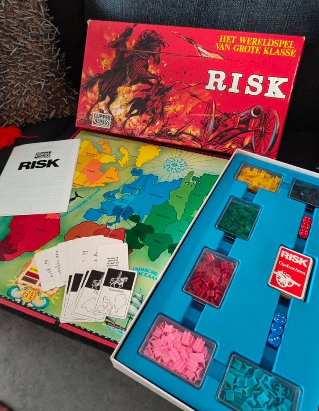 Risk Bordspel Parker - Complete en Goed Onderhouden Editie, Vijf spelers of meer, Ophalen of Verzenden, Gebruikt, Parker