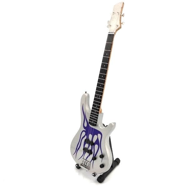 Robert Trujilo Metallica flame miniatuur gitaar 25cm deco, Info@deconoord.nl, Deco Noord, Nieuw, Ophalen of Verzenden