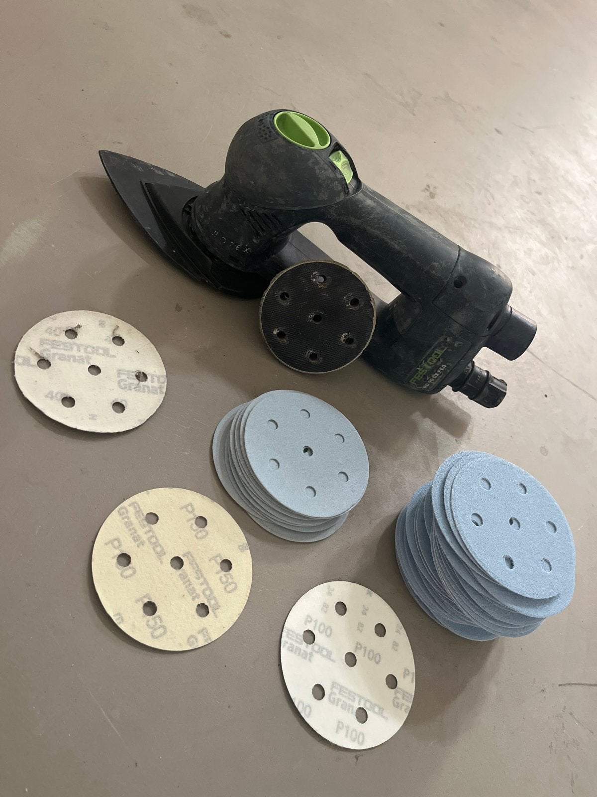 FESTOOL Rotex RO 90 DX Schuurmachine + Schuurpapier