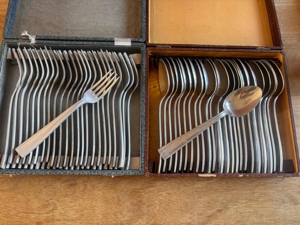 Vintage Bestekset - Lepels en Vorken in Originele Dozen, Ophalen of Verzenden