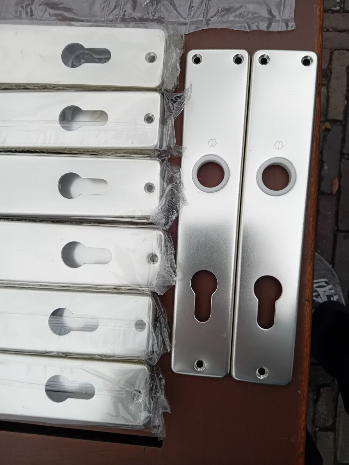 Hoppe langschild deurschilden, Ophalen of Verzenden, Nieuw, Overige materialen