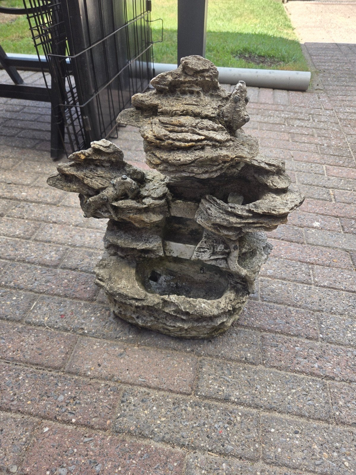 Decoratieve Steenfontein voor Tuin of Terras, Tuin en Terras, Ophalen, Gebruikt, Graniet, Fontein