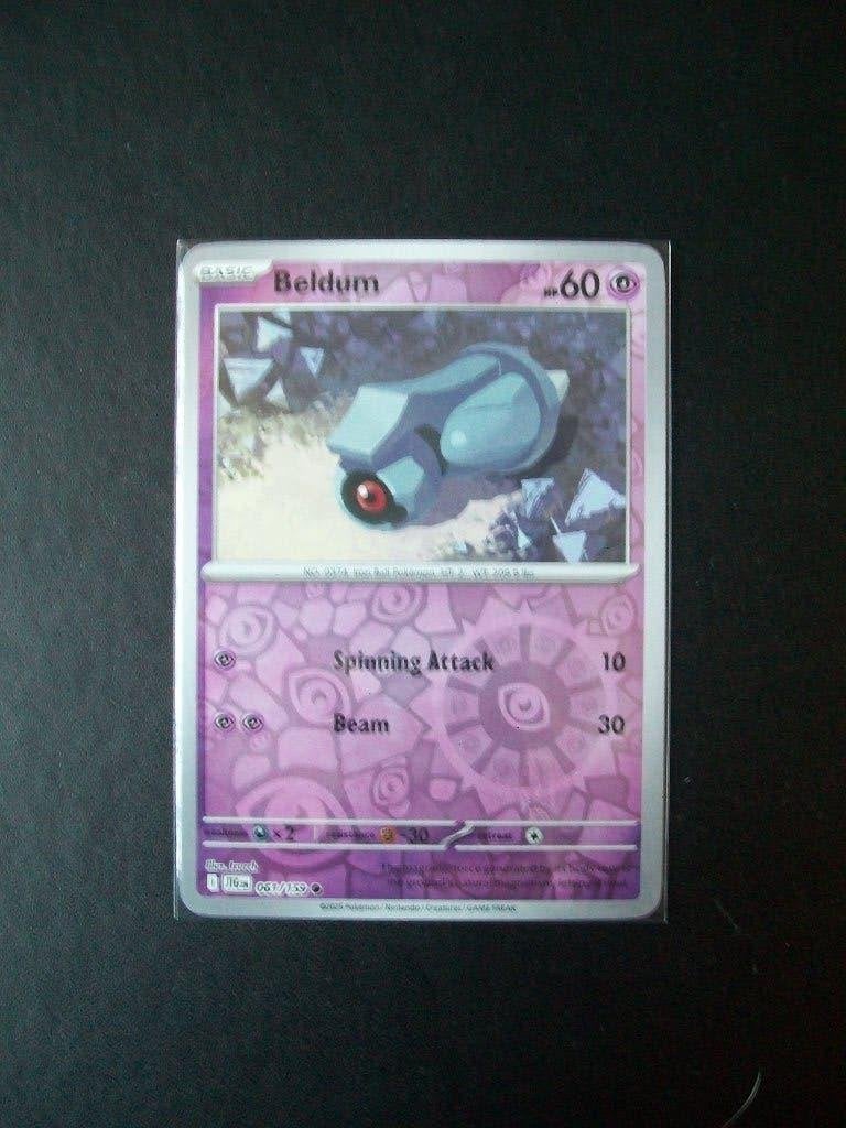 3735: Nieuwe Pokemon Kaart Holofoil BELDUM HP 60 (061/159), Verzenden, Nieuw, Losse kaart, Foil