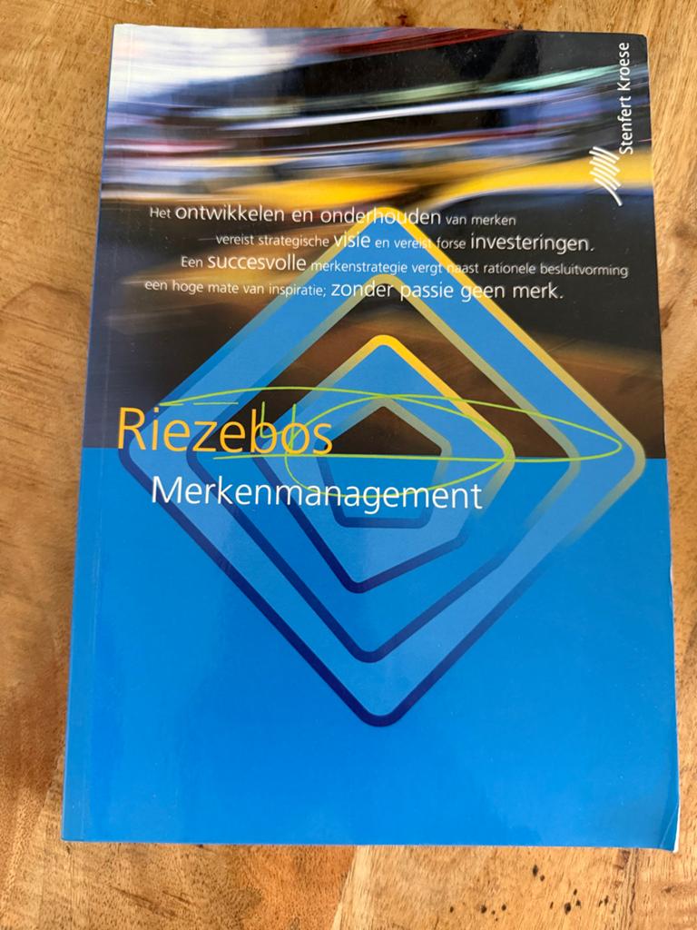 R. Riezebos - Merkenmanagement, Gelezen, R. Riezebos, Ophalen of Verzenden, Nederlands