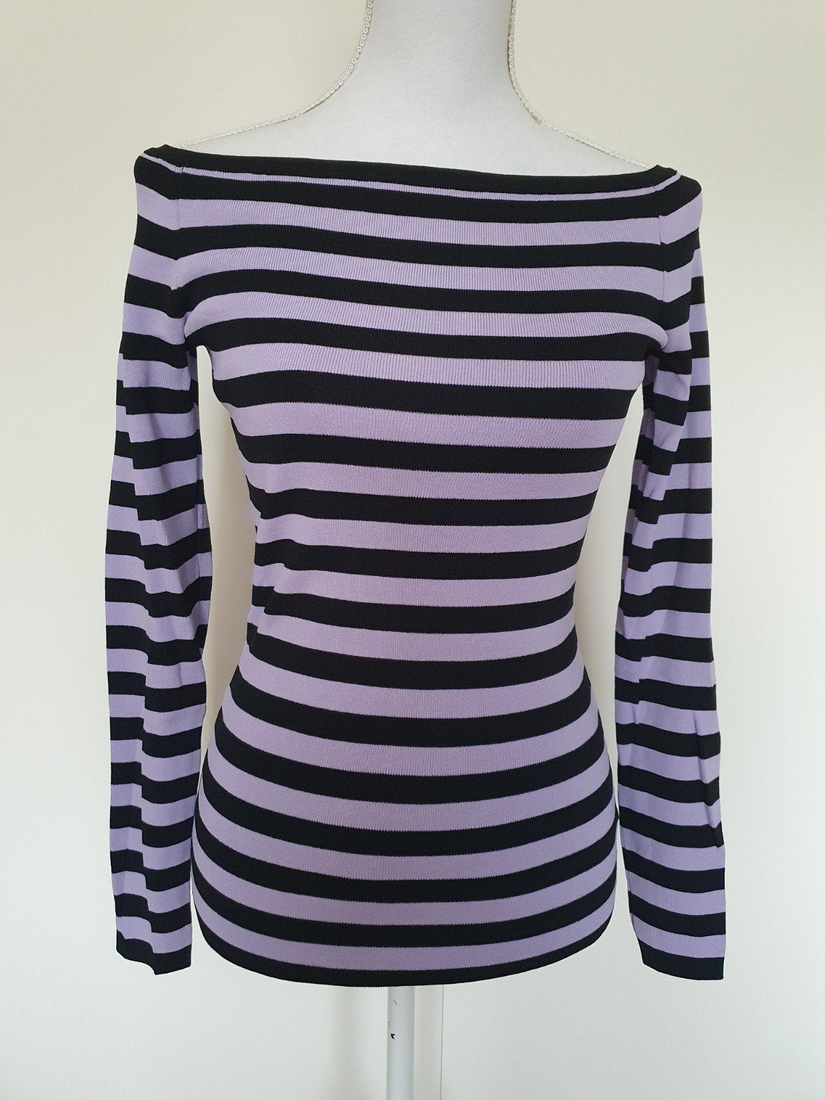 Zwart met lila gestreepte top van Nikkie maat S, Zwart, Ophalen of Verzenden, Zo goed als nieuw, Nikkie