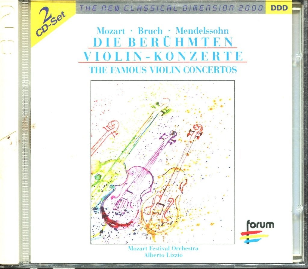 Die Berúhmten Violin Konzerte / Mozart,Bruch,Mendelssohn 2cd, Cd's en Dvd's, Cd's | Klassiek, Ophalen of Verzenden, Classicisme