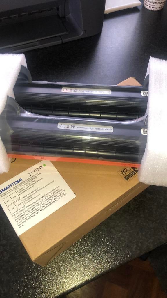 Toner zwart Brother laser printer., Computers en Software, Printerbenodigdheden, Ophalen of Verzenden, Zo goed als nieuw, Toner