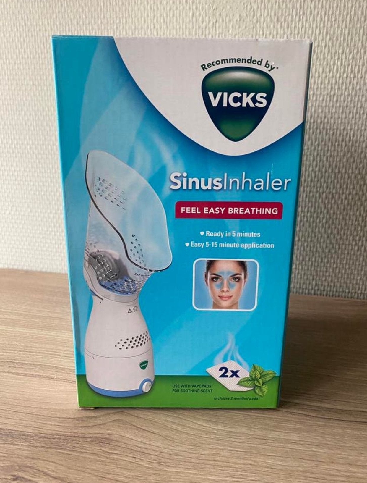 Vicks Sinus inhaler - elektrisch stoommasker - nieuw, Ophalen of Verzenden, Nieuw