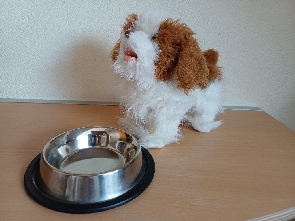 FurReal Friends hond met echte voerbak, Zo goed als nieuw, Middelgroot (20 tot 80 cm), Bruin, Interactief