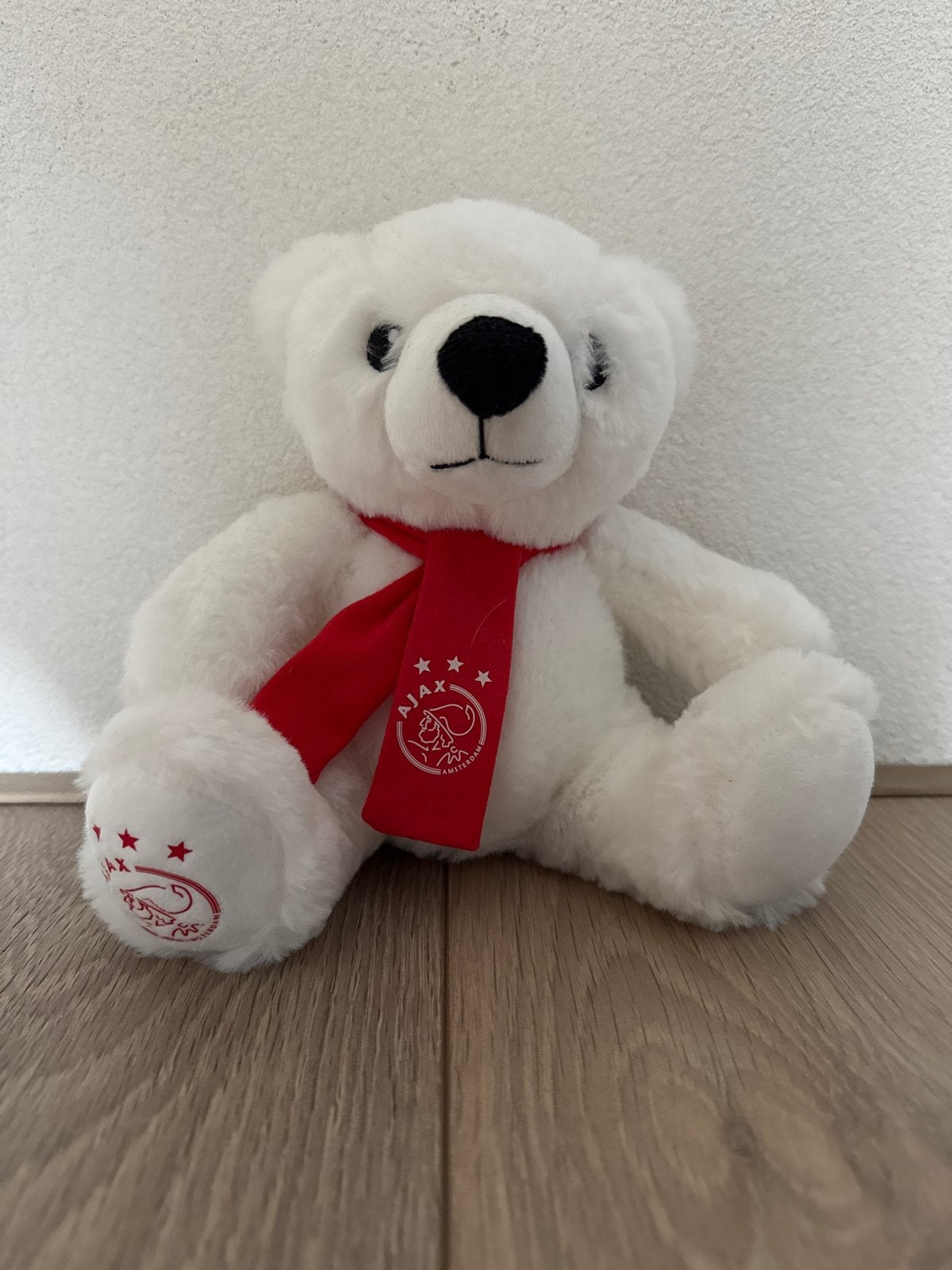 Ajax IJsbeer Knuffel - Zo goed als nieuw, Overige merken, Overige karakters, Beer, Ophalen of Verzenden