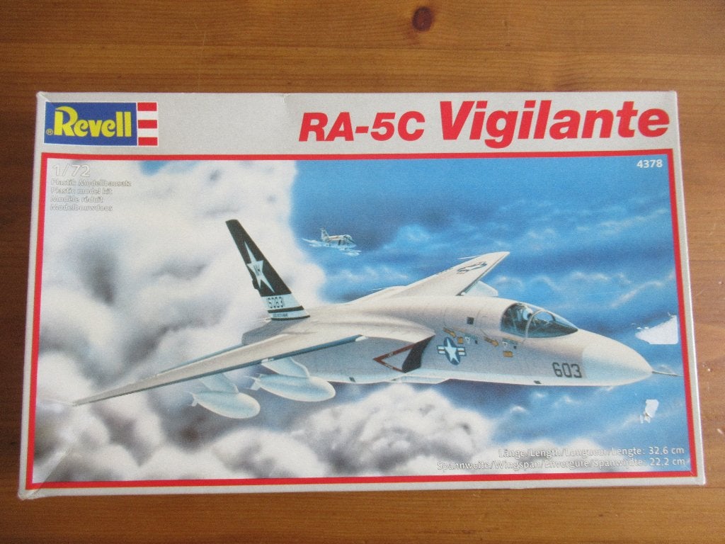 N.A. RA-5C Vigilante (Revell 1/72), 1:72 tot 1:144, Revell, Ophalen of Verzenden, Zo goed als nieuw