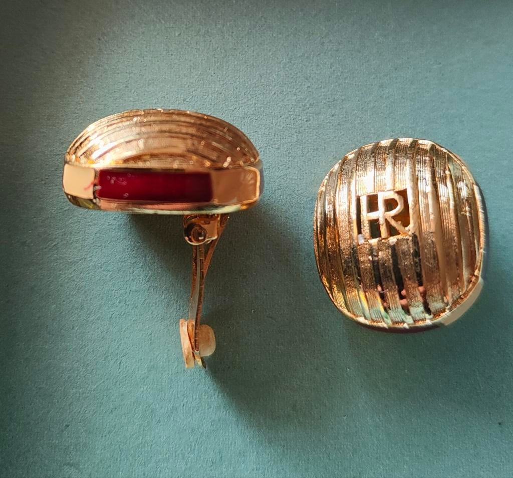 Vintage art deco Helena Rubenstein clips -on oorbellen
goudk, Ophalen of Verzenden, Zo goed als nieuw, Overige materialen