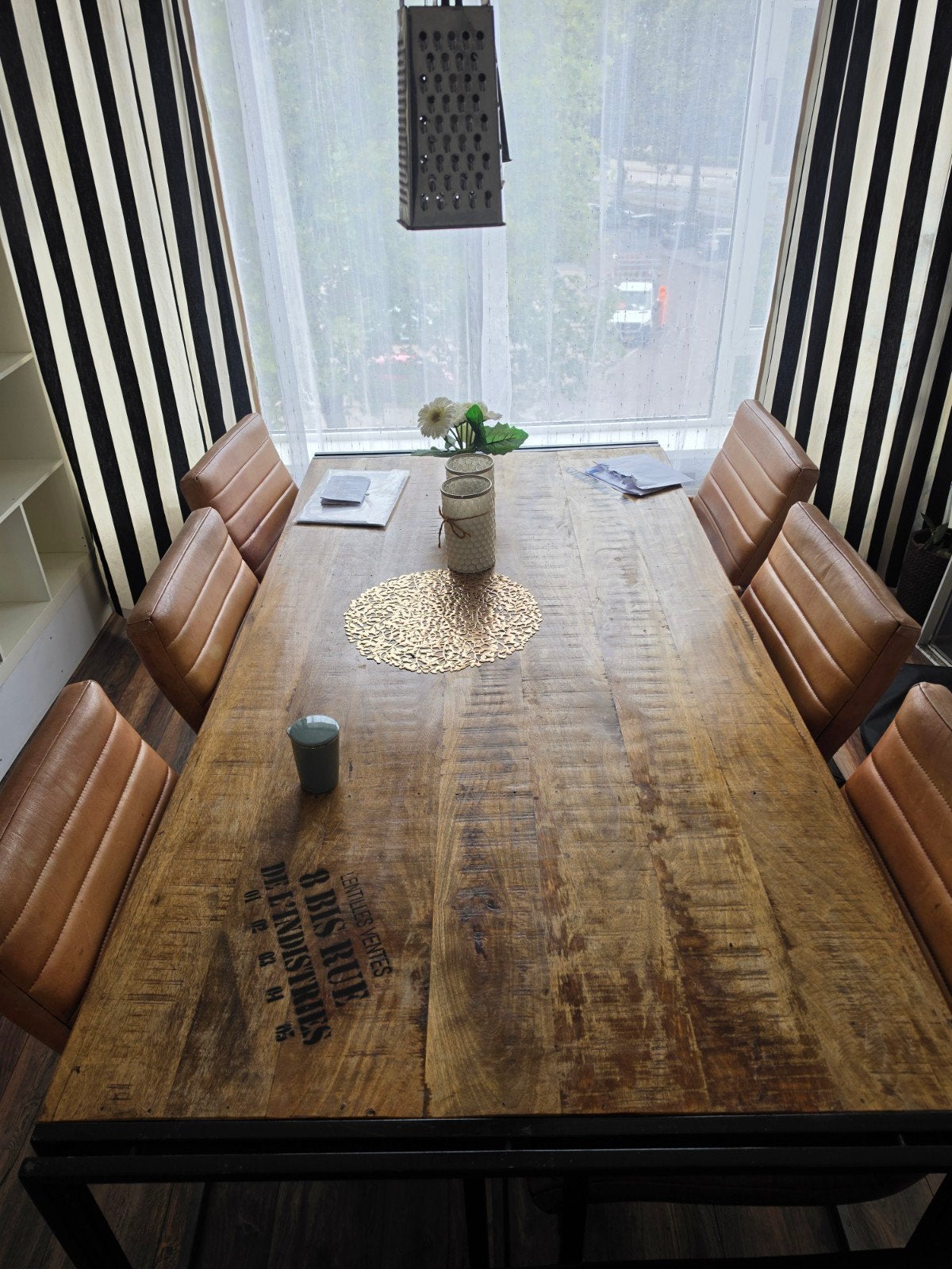 eettafel eventueel met stoelen, Ophalen, 200 cm of meer, 50 tot 100 cm, Zo goed als nieuw