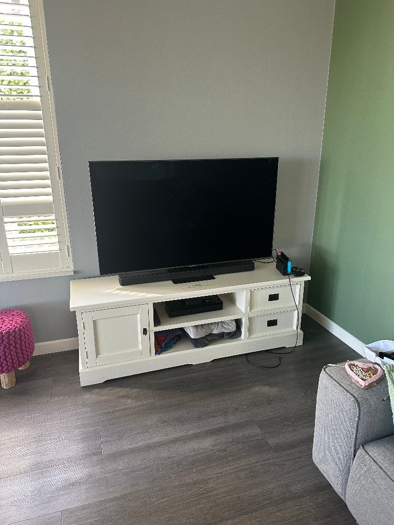 tv meubel, Ophalen, Gebruikt, 150 tot 200 cm, Landelijk