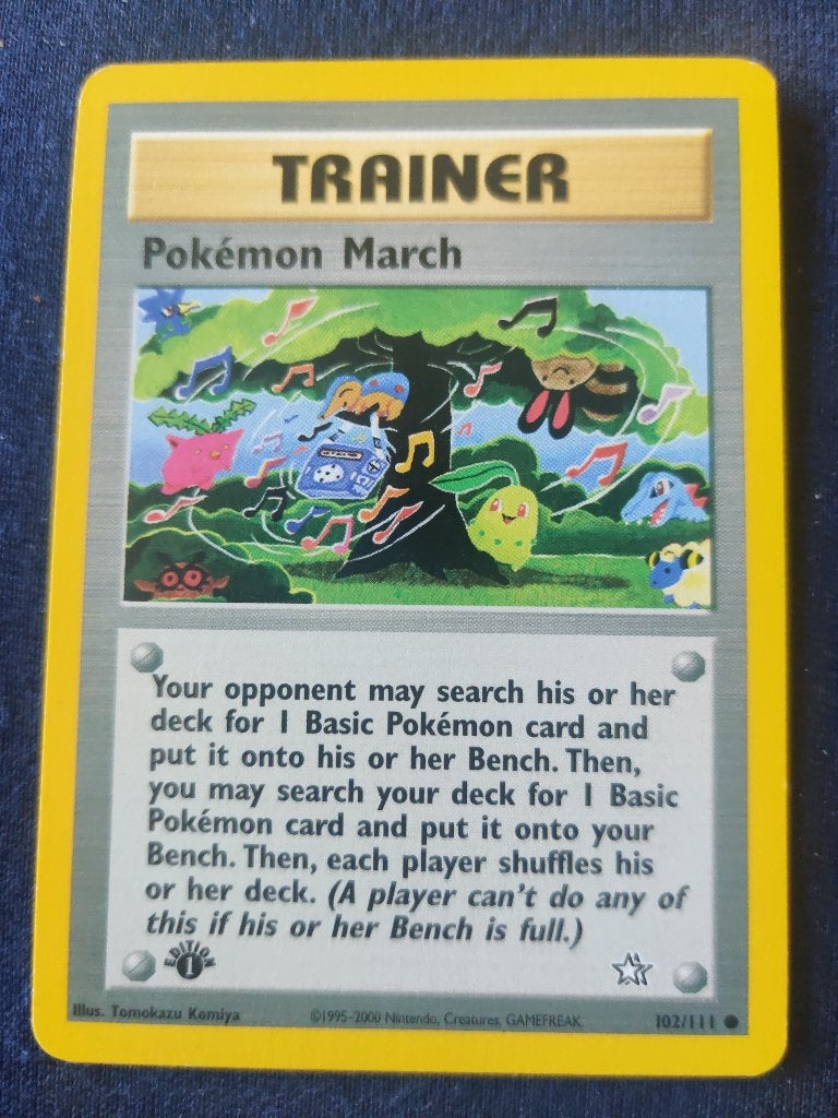 Pokémon March 1st Edition - Neo Genesis 102/111 - int, Ophalen of Verzenden, Nieuw