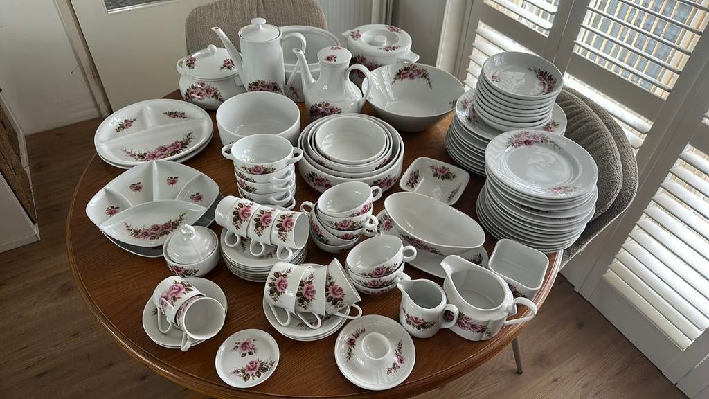 Prachtig servies voor liefhebber wilde roos wilderoos, Ophalen