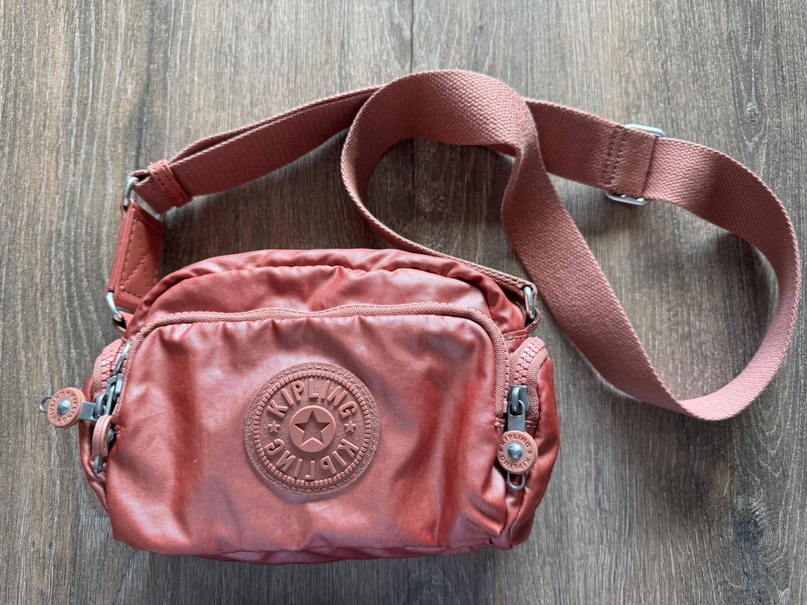 Roze KIPLING cross body tasje Nieuwstaat, Ophalen of Verzenden, Zo goed als nieuw, Zwart