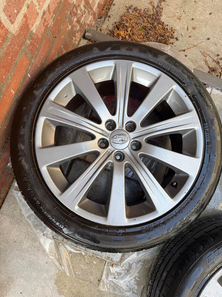 Subaru velgen met banden, Auto-onderdelen, Banden en Velgen, Ophalen, Gebruikt, Banden en Velgen, 17 inch