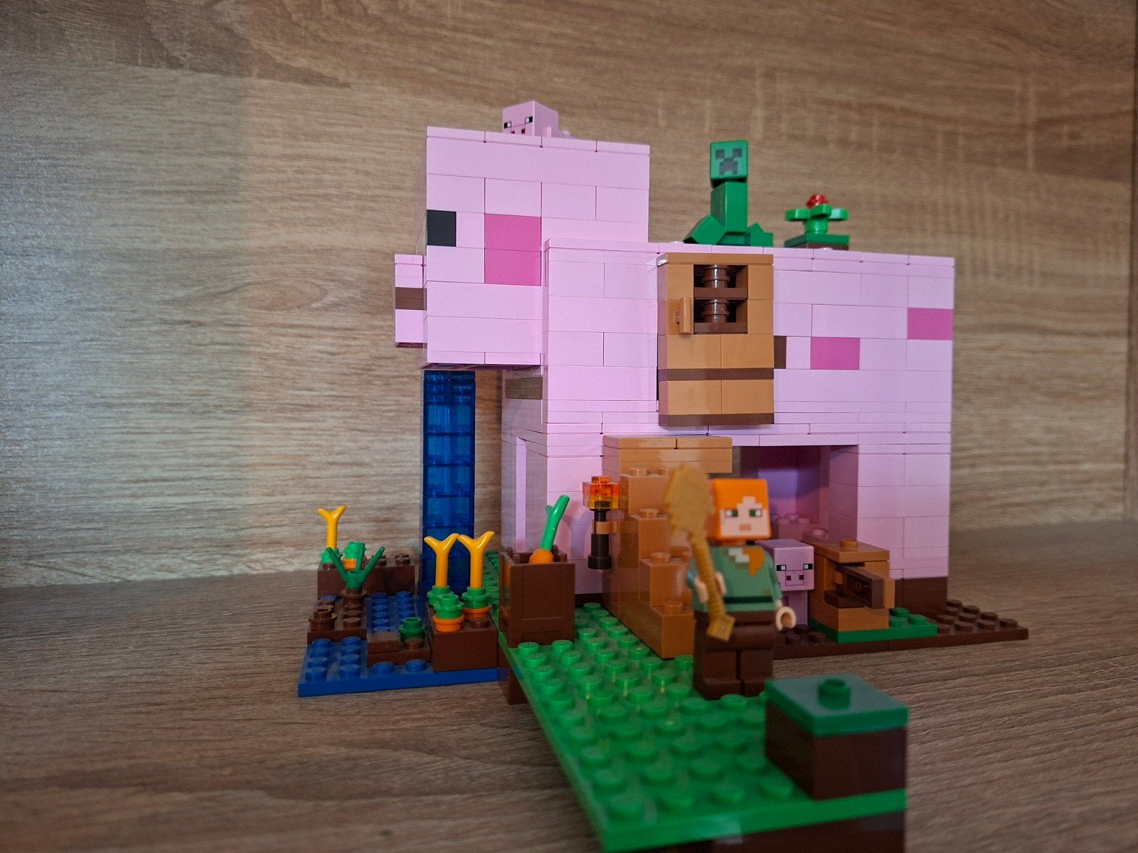 LEGO Minecraft Het Varkenshuis (21170) - Zo goed als nieuw, Inclusief instructies, Minecraft, Lego, Ophalen of Verzenden