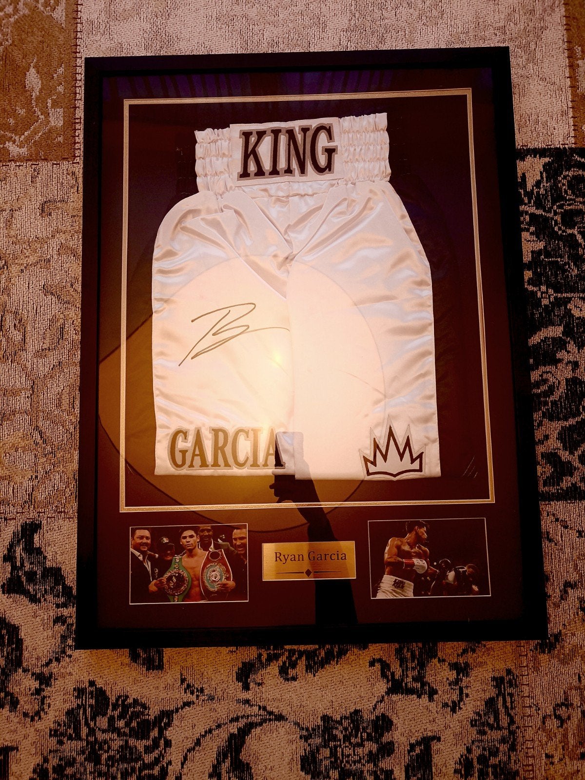 Ryan Garcia gesigneerd broekje - Beckett gecertificeerd, Ophalen of Verzenden, Nieuw, Overige sporten, Overige typen
