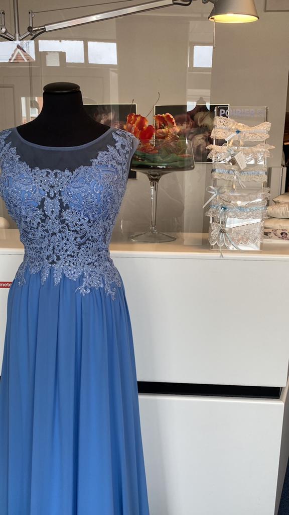 2e huwelijk? Iets oudere bruid?, Kleding | Dames, Trouwkleding en Trouwaccessoires, Ophalen, Nieuw, Blauw, Trouwjurk